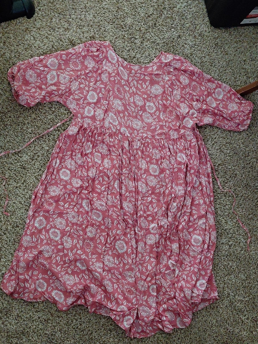 Women’s Pink Floral Midi Dress
